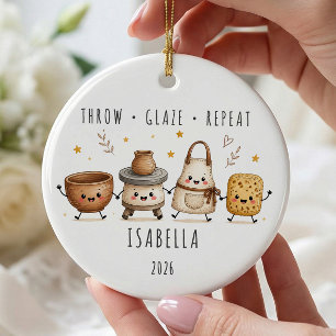 Personalized Pottery Ornament