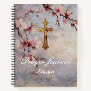 Personalized Prayer Journal Cherry Blossoms