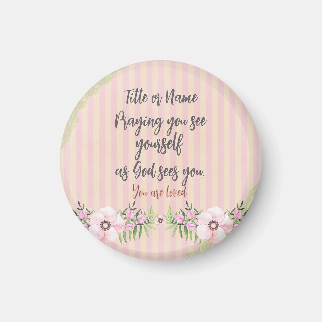 Personalized Prayer Quote  Magnet (Front)
