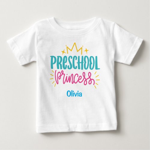 Personalized Pre_School Princess T_shirt