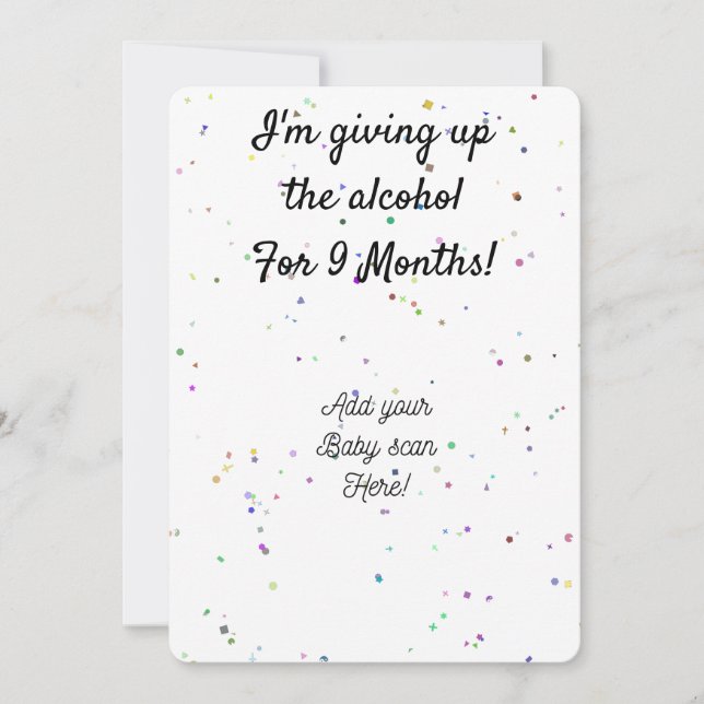 Personalized Pregnancy Announcement (Front)