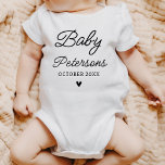 Personalized Pregnancy Announcement Coming Soon Baby Bodysuit<br><div class="desc">Personalized Pregnancy Announcement Coming Soon Bodysuit</div>