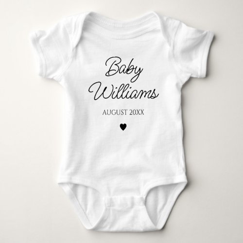 Personalized Pregnancy Announcement Coming Soon Baby Bodysuit
