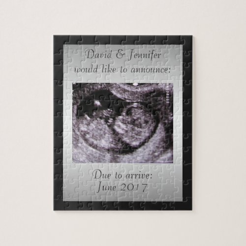 Personalized Pregnancy Announcement Surprise Jigsaw Puzzle