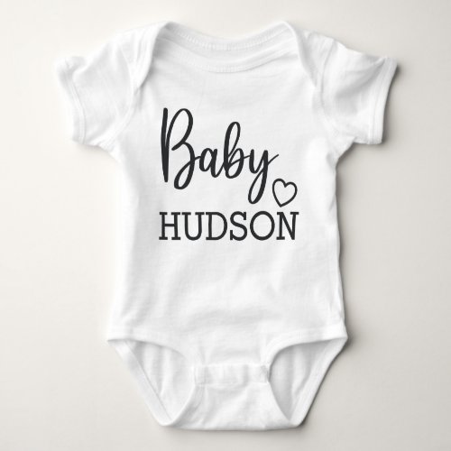 Personalized Pregnancy Announcement With Name Baby Bodysuit