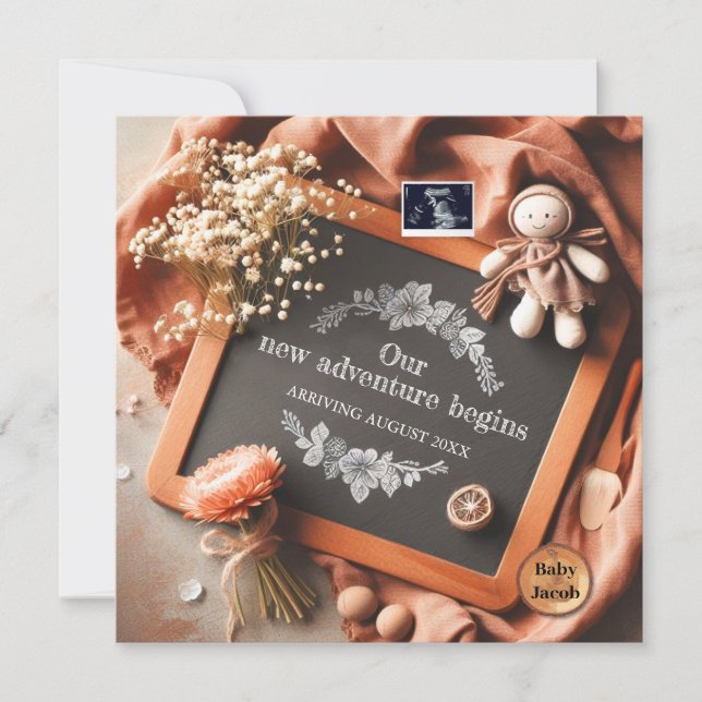 Personalized Pregnancy Reveal - Ultrasound  Photo (Front)