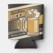Personalized Premium Cold Beer Mug Pub Bar Can Cooler (Front)