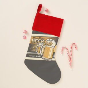Personalized Premium Cold Beer Mug Pub Bar Christmas Stocking