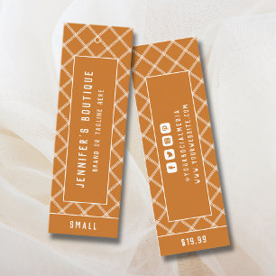 Personalized Preppy Boutique Price Branding Calling Card