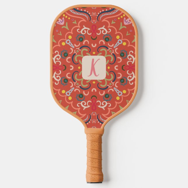 Personalized Preppy Retro Pickleball Paddle (Front)