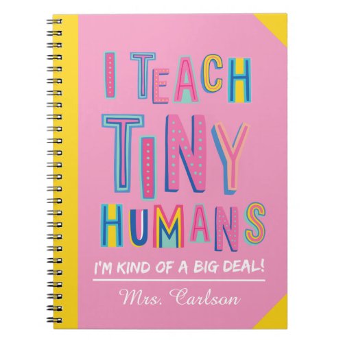 Personalized Preschool Teacher Appreciation Gifts Notebook