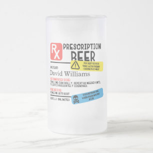 Personalized Prescription Beer Mug