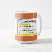 Personalized Prescription Hot Chocolate or Coffee Mug (Front Right)