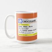 Personalized Prescription Hot Chocolate or Coffee Mug (Left)