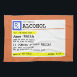 Personalized Prescription Humorous Alcohol     Kitchen Towel<br><div class="desc">Customize this prescription alcohol kitchen towel with any patient name.</div>