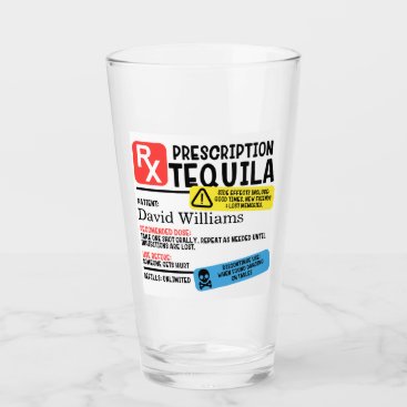 Personalized Prescription Tequila Glass