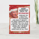 Personalized President Donald Trump Christmas Holiday Card