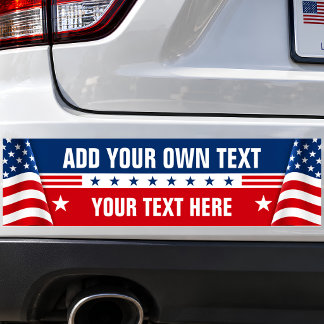 Personalized President Election Campaign Bumper Sticker