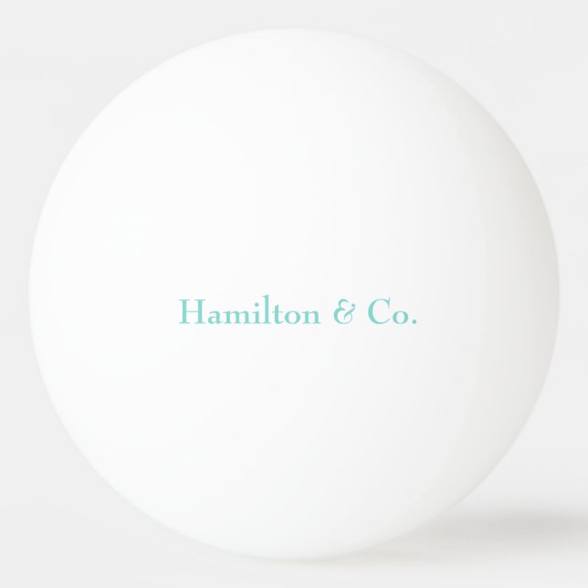 Personalized Pretty Blue Ping Pong Ball (Front)