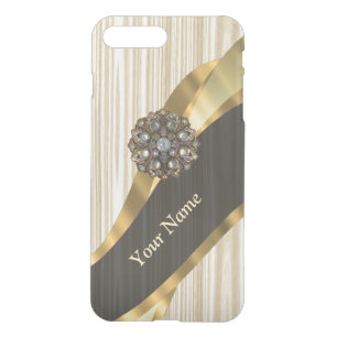 Personalized pretty faux wooden iPhone 8 plus/7 plus case