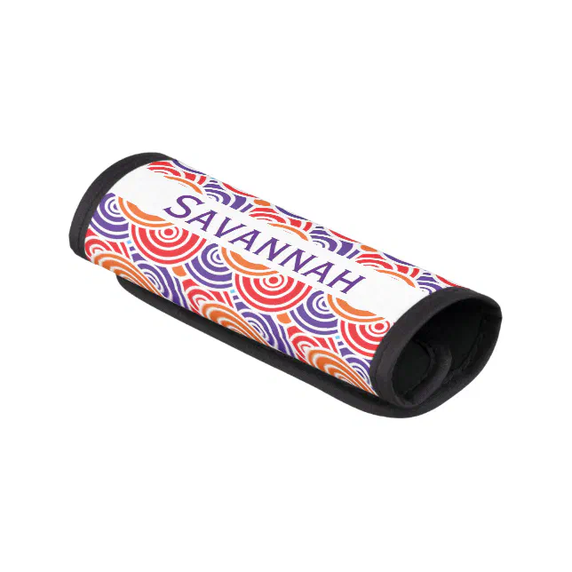Personalized Pretty Pattern Luggage Handle Wrap Zazzle