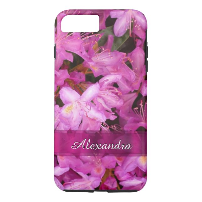 Personalized pretty pink flower photograph Case-Mate iPhone case (Back)
