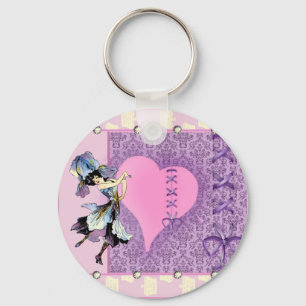 Personalized pretty pink gift ideas for girls keychain