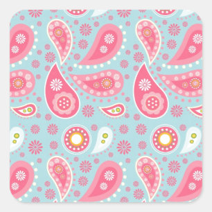 Personalized pretty pink gift ideas for girls square sticker