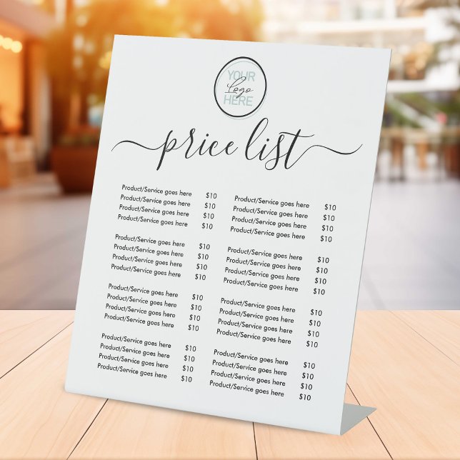 Personalized Price Guide Pedestal Sign (Creator Uploaded)