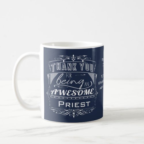 Personalized Priest Appreciation Thank You Gift Coffee Mug