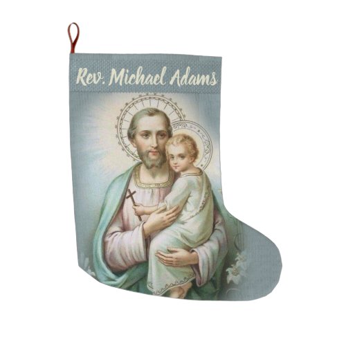 Personalized Priest Christmas Stocking