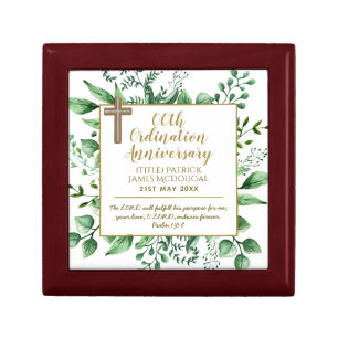 Personalized Priest Ordination Anniversary Rosary Gift Box