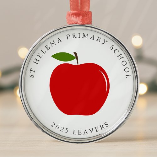 Personalized Primary School Leavers Keepsake Metal Ornament