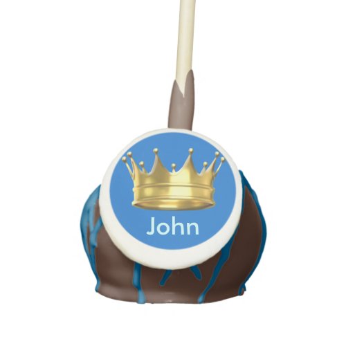 Personalized Prince Crown Cake Pops
