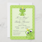 Personalized Prince Frog Baby Shower Invitation (Front)