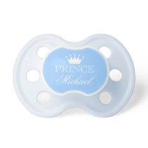Personalized prince pacifier with name and crown Personalized prince pacifier with name and crown