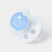 Personalized prince pacifier with name and crown (Front Right)