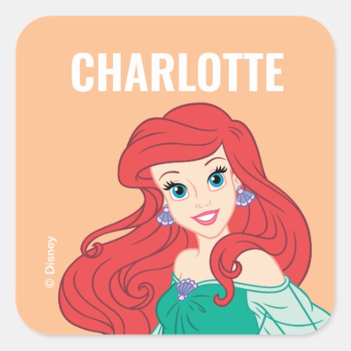 Personalized Princess Ariel Back to School Labels