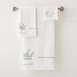 Personalized Princess Bath Towel Set