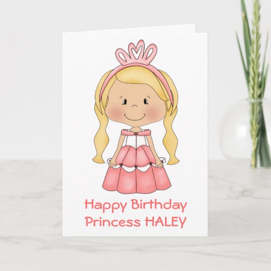 Personalized Princess Birthday card | Zazzle.com