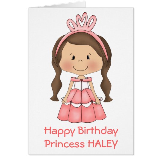 Personalized Princess Birthday card | Zazzle