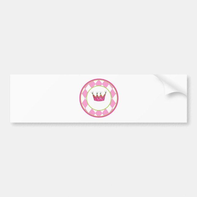Personalized Princess Bumper Sticker (Front)