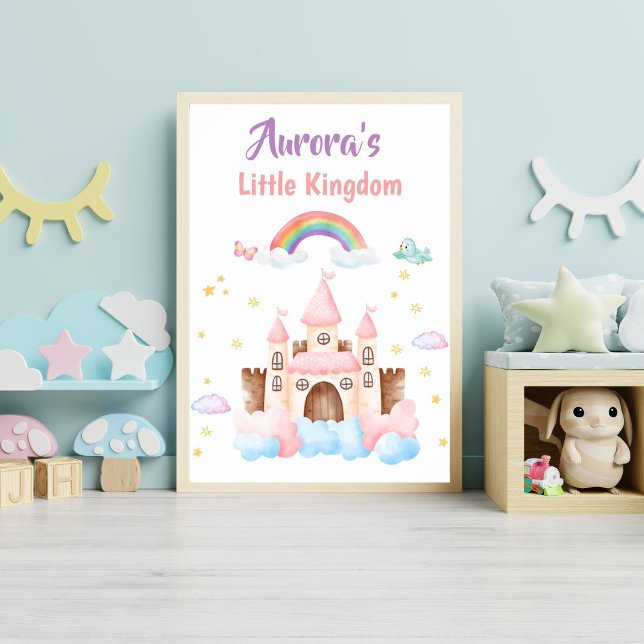 Personalized Princess Castle Nursery  Poster (Creator Uploaded)