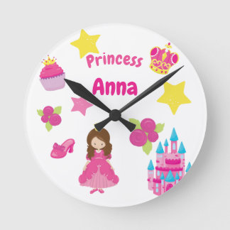 Personalized princess clock