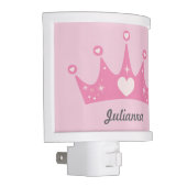 Personalized Princess Crown Night Light / Pink (Right)