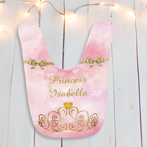 Personalized Princess Isabella Bib Add Your Name Bib