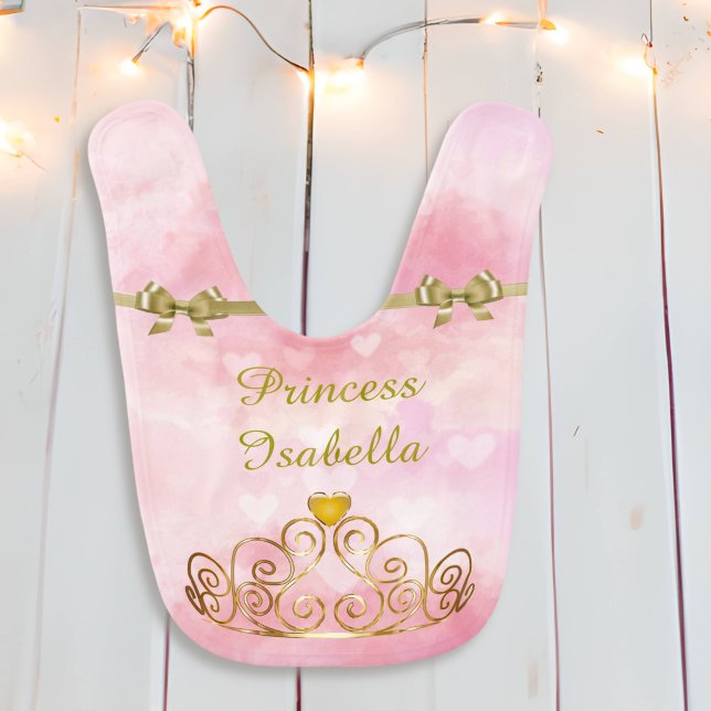 Personalized Princess Isabella Bib, Add Your Name Bib (Creator Uploaded)