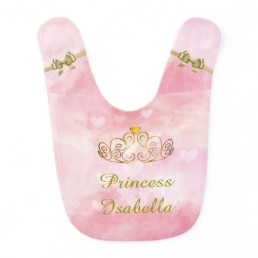Personalized Princess Isabella Bib, Add Your Name Bib