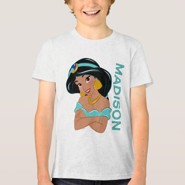 Personalized Princess Jasmine Tri-Blend Shirt (Front)