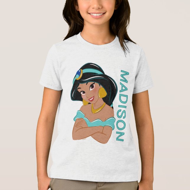Personalized Princess Jasmine Tri-Blend Shirt (Front)